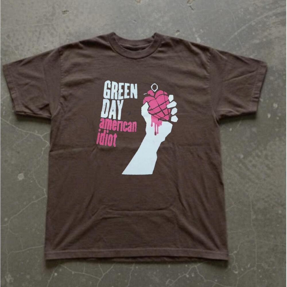 Brand New Green Day American Idiot Graphic Tee On Gildan Heavy Cotton